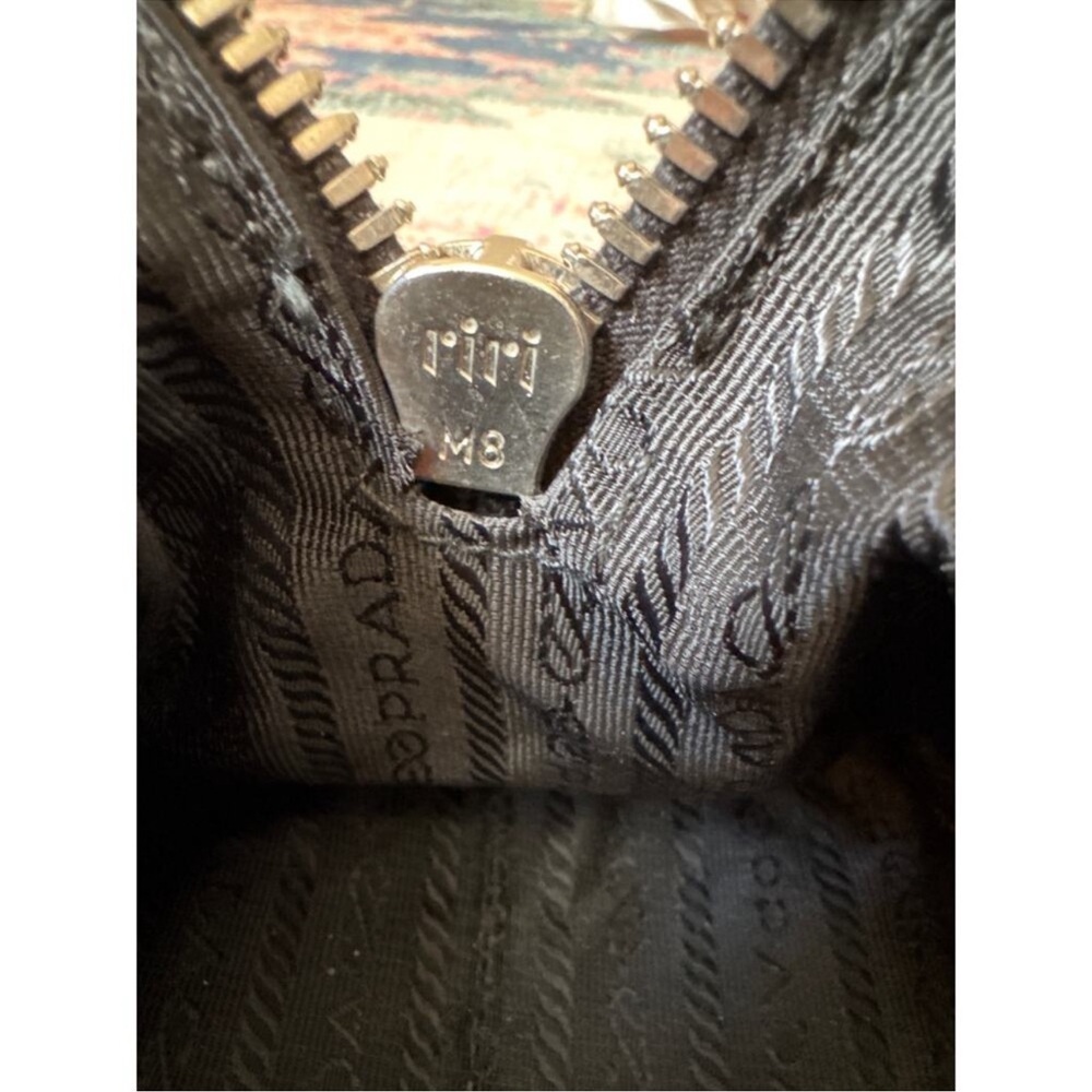 Prada Bauletto Black Nylon Leather Shoulder Bag With
Authentication Card - Picture 8 of 15